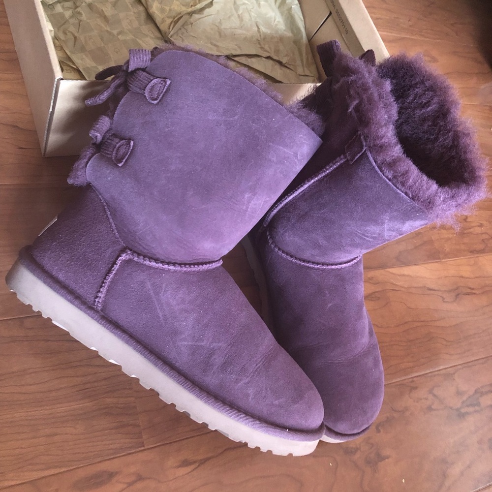 UGG baokey bow corduroy boots US 8